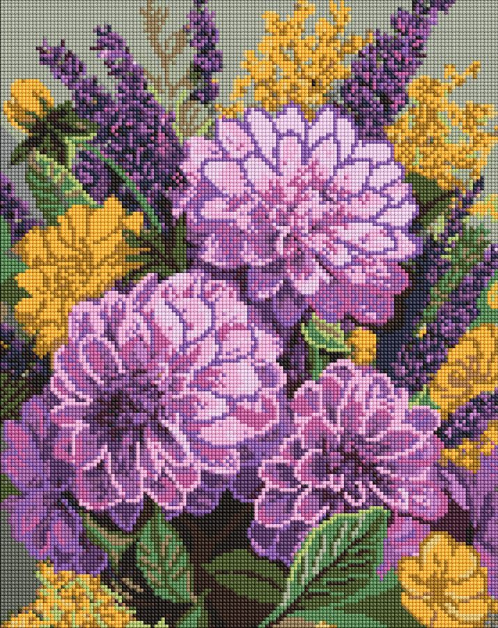 Набір з алмазною мозаїкою Фіолетовий танок" 40х50см  AMO20057"