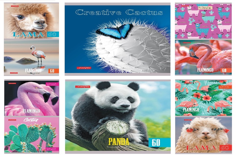 Зошит 60 арк. клітинка, серія МОКРИЙ ШОВК, ТМ Фемілі Лайн, 10/160  ТЕ12397УПАК10шт