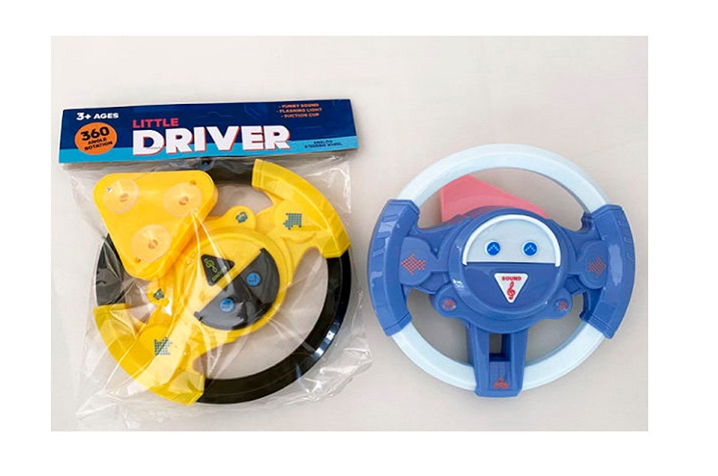 Кермо LH1705 (64шт) 19см, звук, кріплення з присосками, 2 кольори, на бат-ці, у пакеті, 22-24-4,5см