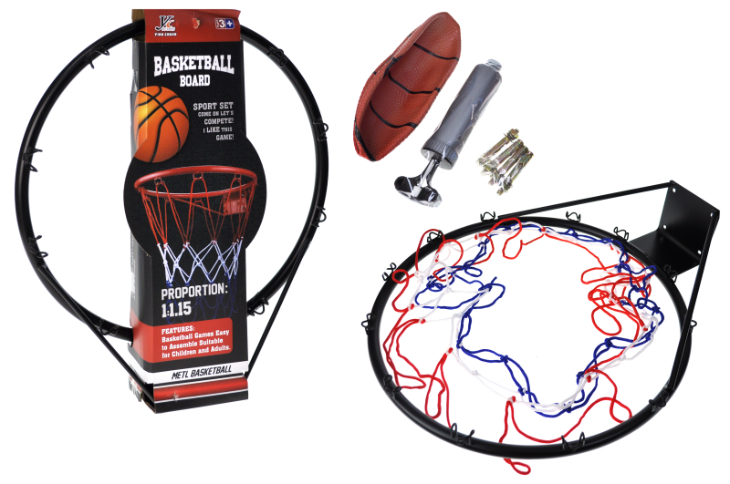 Баскетбольне кільце YC856P-1A металеве р.40x8,5x45 см YG Toys