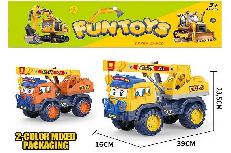 Спецтехніка 8613 (24/2) 2 кольори, 39х16х23,5 см, рухомі елементи, в пакеті