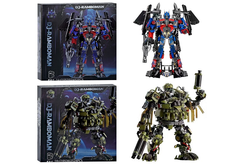 Конструктор 10535-6 (4шт) робот, 2види (2524дет 41,8см, 2692дет 56,5см), в кор-ці, 48-55-15см