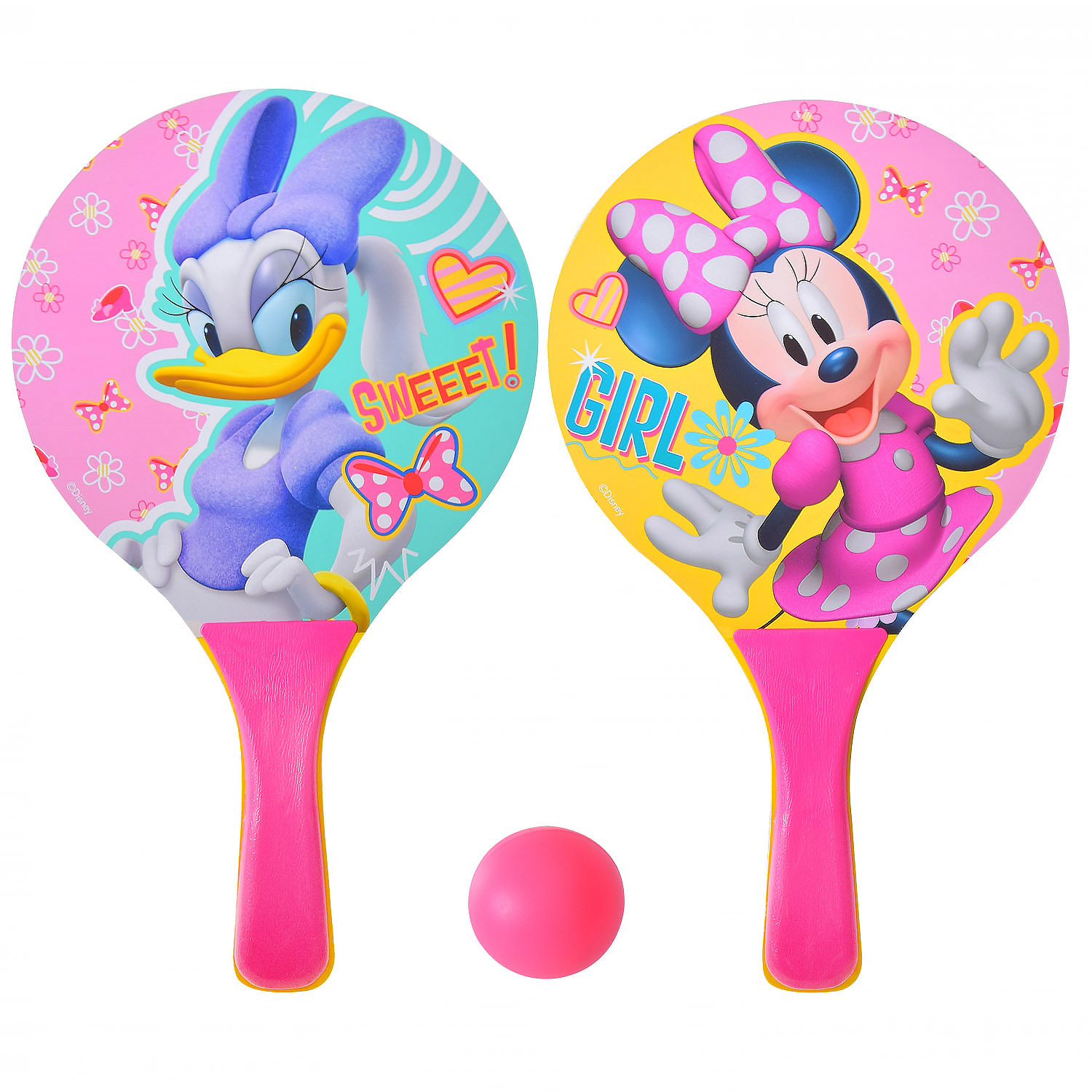 Набiр для настiльного тенiсу LR1010, Мінні Маус, 2 ракетки + м'ячик, у сітці