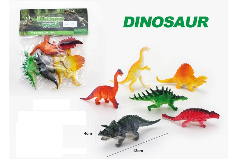 Тварини арт. 303-59 (144шт/2) динозавриі, 4 шт. пакет 12*16,5*2см