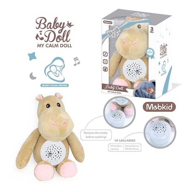 Нічник MBQ 662-2 A (36) Бегемотик", проєктор, колискові, звуки, в коробці"