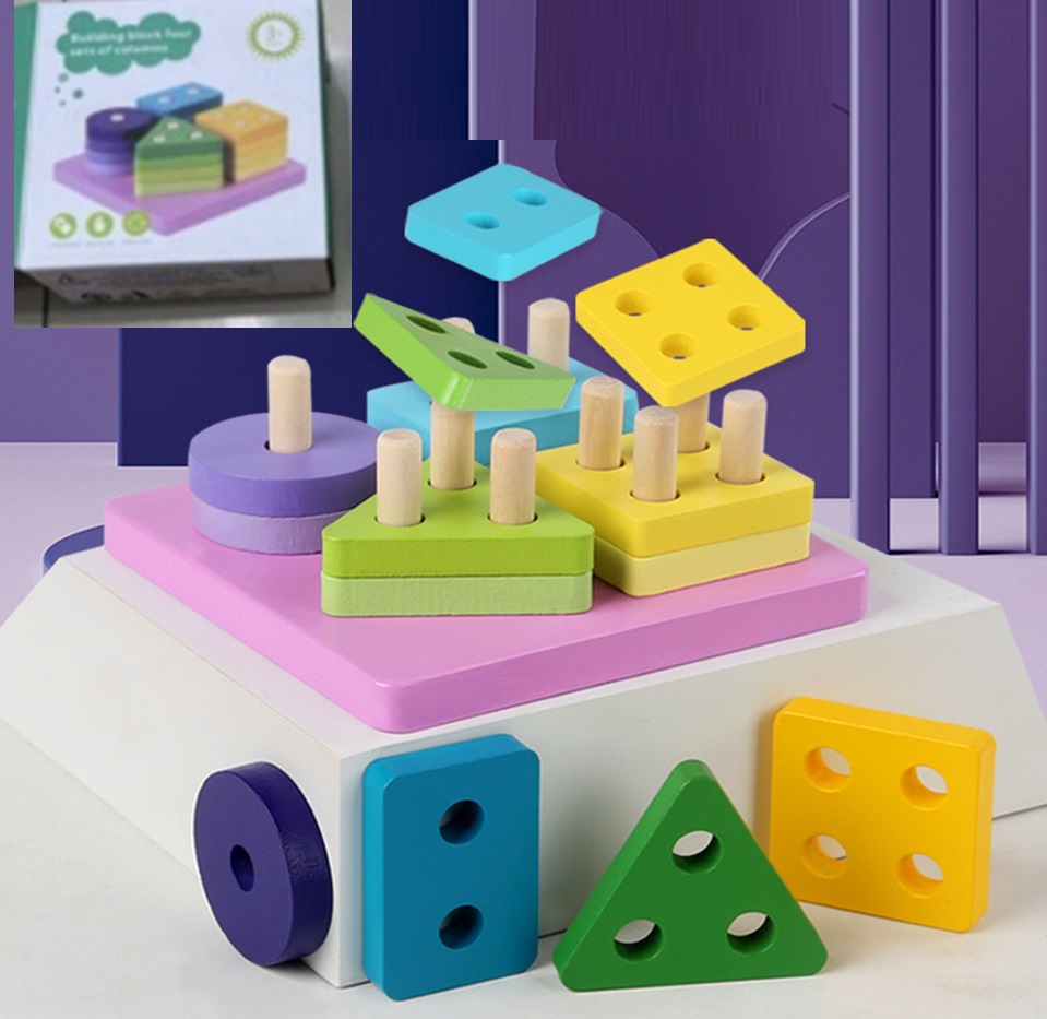 Дерев'яна іграшка арт. C15023 (96шт) у коробці 11,8x11,8x5см