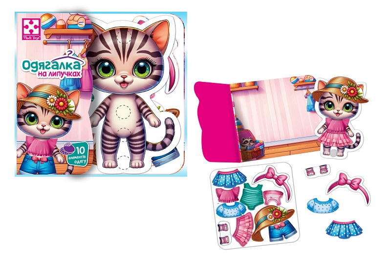 Гра розвиваюча Vladi Toys з липучками Кошеня" VT1320-03"