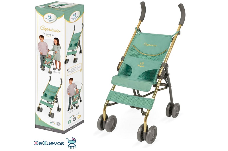 Коляска 90173 (6шт) для ляльки, прогулянкова, тростина,ш35-д45-в75см, метал, в кор-ці, 19-85-17,5см