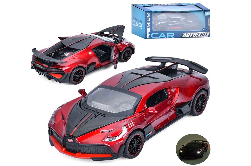 Машина AP-2091 (18шт) АвтоСвіт, 1:32, метал, інерц, 14,5см,звук, світло, відчиняются двері/капот,гум