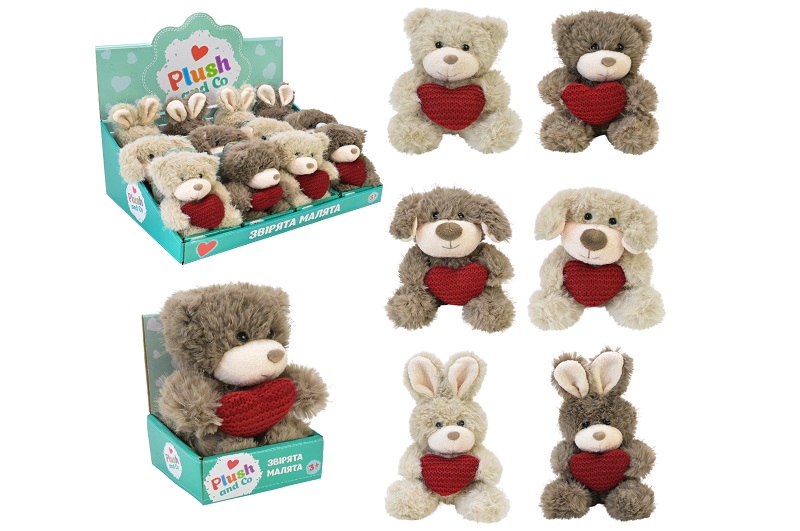 М'яка іграшка Plush and Co арт. PLC25013 (144шт) 13 см 12шт в дисплей боксі 6 видів, кор. 9*8*13см,