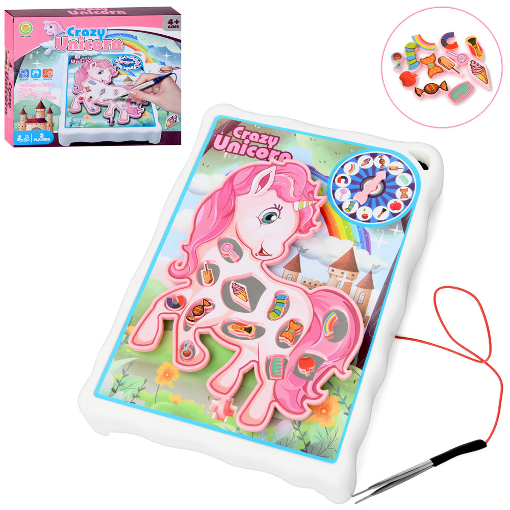 Набiр лiкаря 1295-2 (48шт) гра, ігрове поле/єдиноріг, 18-25см, пінцет, 12предм, рулетка, на бат-ці,