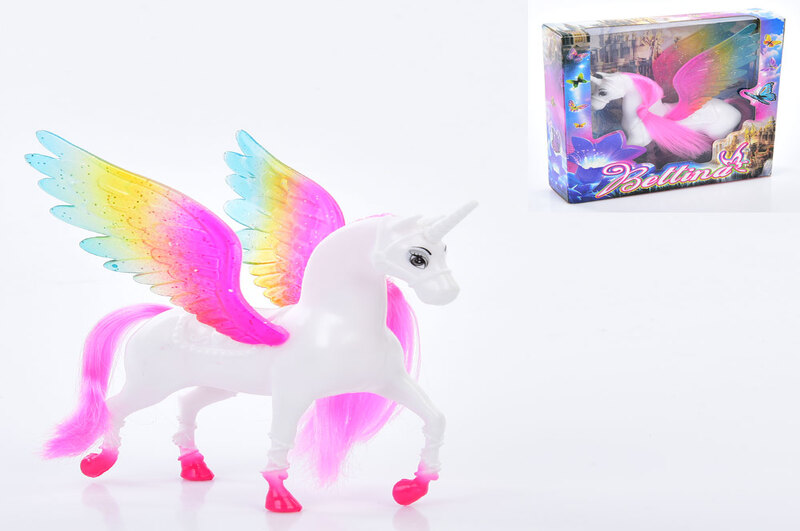 Конячка 68408 (216шт) єдиноріг/пегас, 14см, в кор-ці, 13-15-3,5см