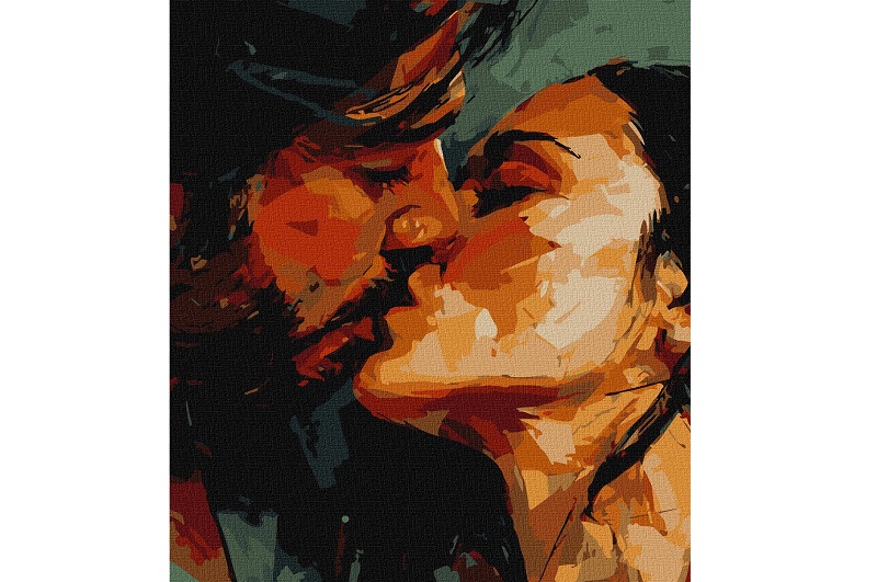 Картина по номерах Він, Вона та Пристрасть" 40х50см  KHO8711"