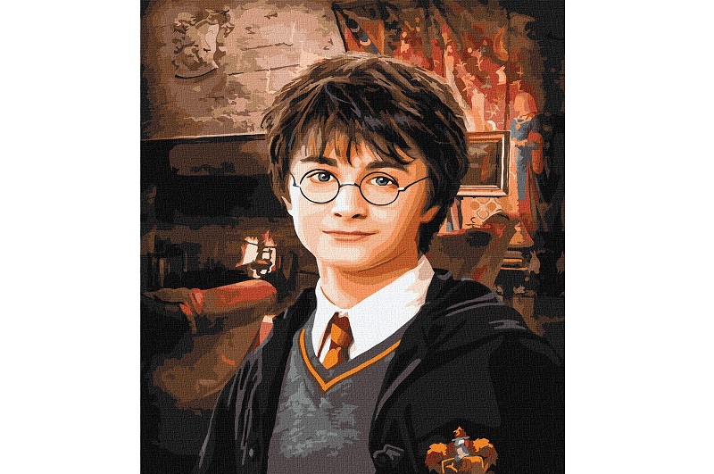 Картина по номерах WB Harry Potter: Вітальня Ґрифіндору" 40х50см  KHO8708"