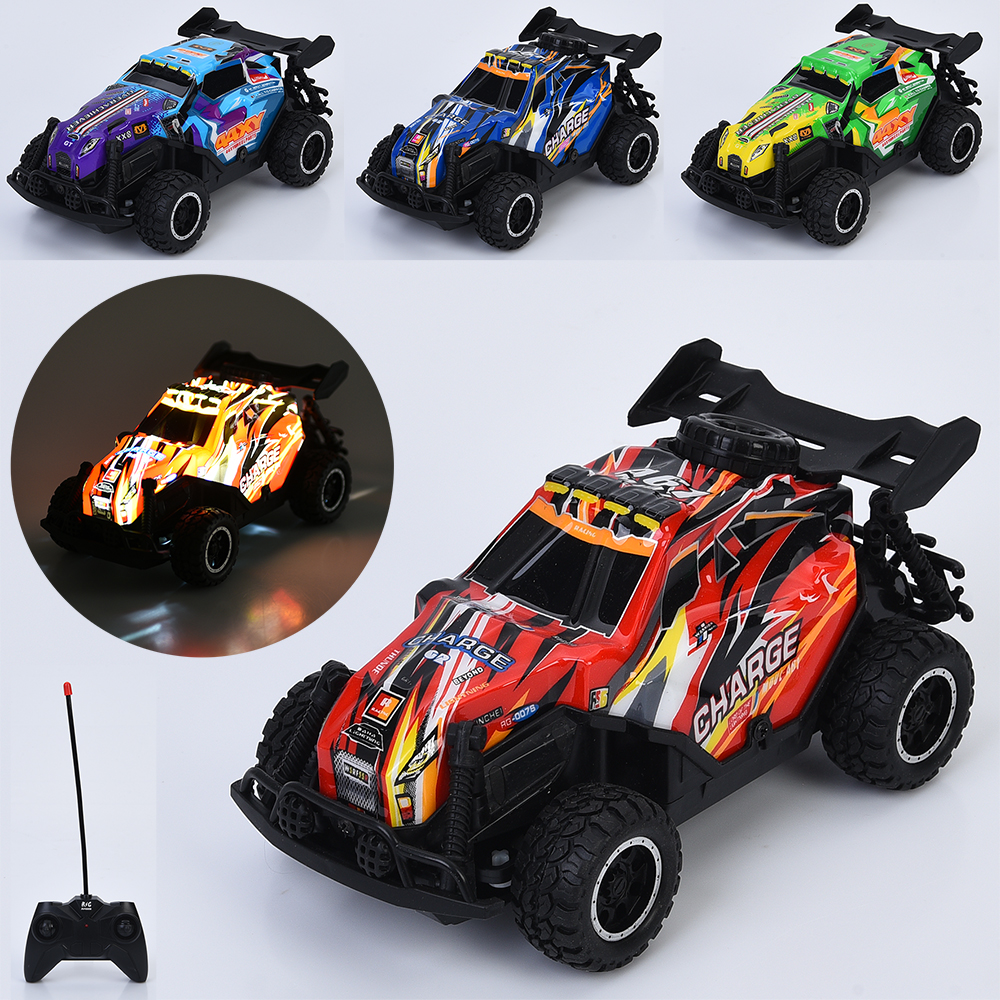 Машина 666-148-149P (18шт) р/к, 17см, 1:24, світло, корпус не б'ється, гумові колеса, 2 види по 2 ко