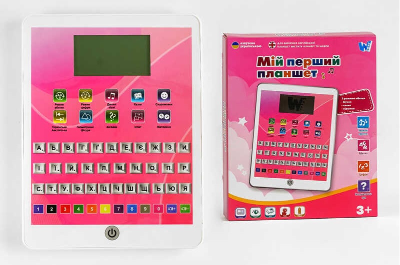 Навчальний планшет TK 55100 (24) WToys", УКР. МОВА, абетка, загадки, казки, пісні, скоромовки"