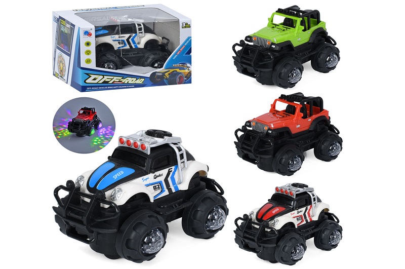 Машина 31338-Y1-Y5 (36шт) 15см, звук, світло, їздить, 2 види по 2 кольори, на бат-ці, в кор-ці, 15,5