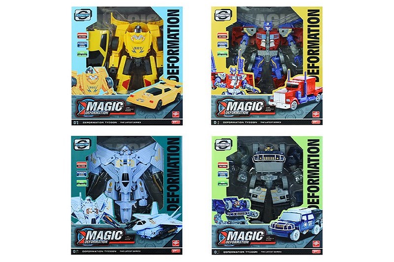 Трансформер арт. JJ303A-D (48шт/2) 4 види,у короб.,23*7,5*27,5см