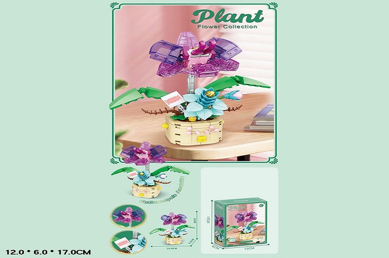 Конструктор арт. 33020 (96шт/2)  Flowers короб. 12*6*17см