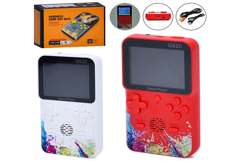 Гра TD2023162 (10шт) ігрова консоль, 500 ігор, кольоровий екран 3 дюйм, мікс кольорів, 1 колір у ящ,