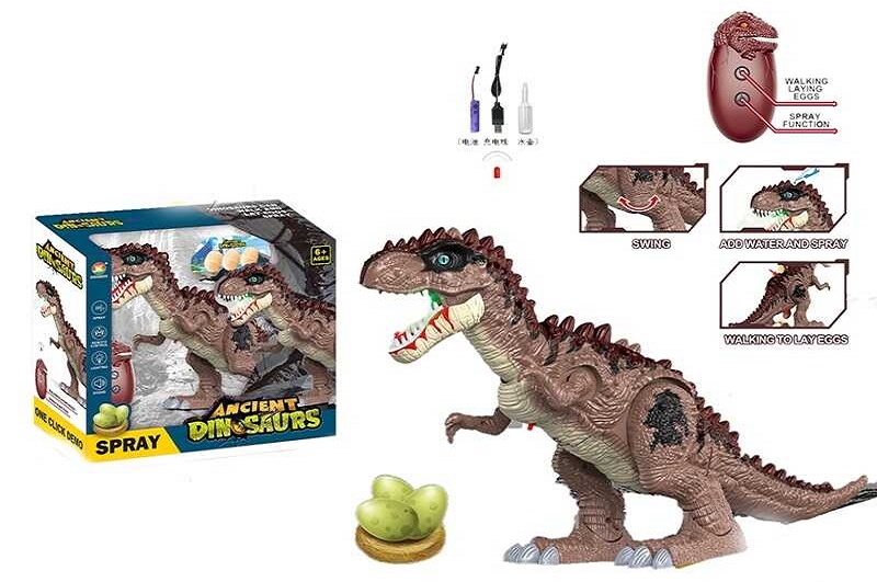 Динозавр на р/к 666-70 A (10/2) світло,звук,парогенератор,ходить вперед/назад,відкладає яйця,акум.
