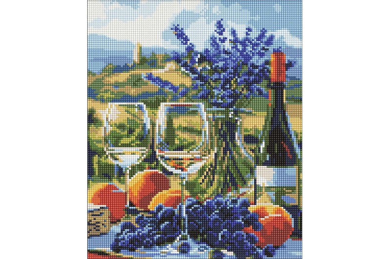 Набір з алмазною мозаїкою Італійська насолода" 30х40см  AMO8093"