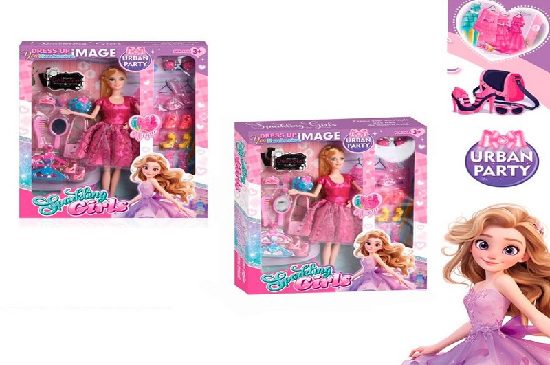 Лялька DSJ858 (30шт) 29см, шарнірна, взуття, аксесуари, в кор-ці, 30-35-5см