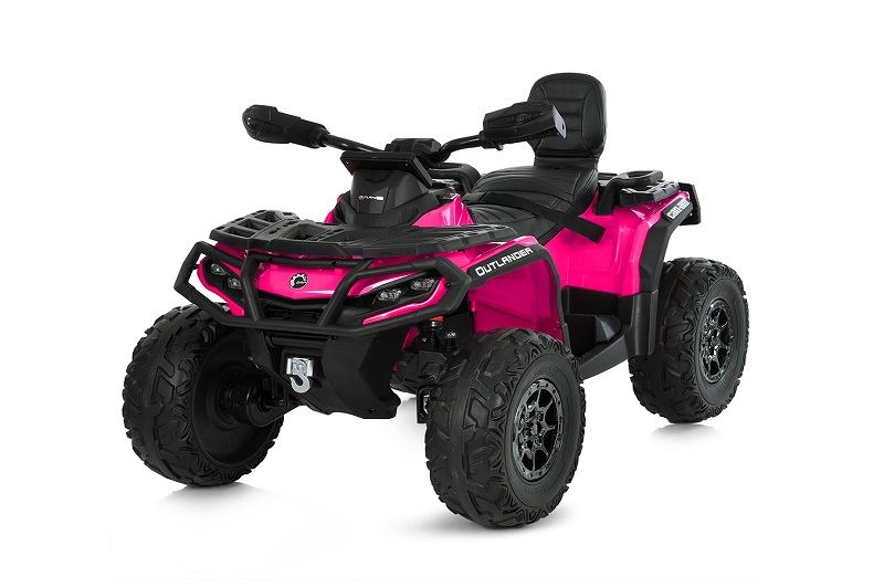 Квадроцикл M 6080EBLR-8-2 (1шт) р/к 2,4G, 4мотори45W, 1акум12V14AH, EVA, USB, TF, фуксія