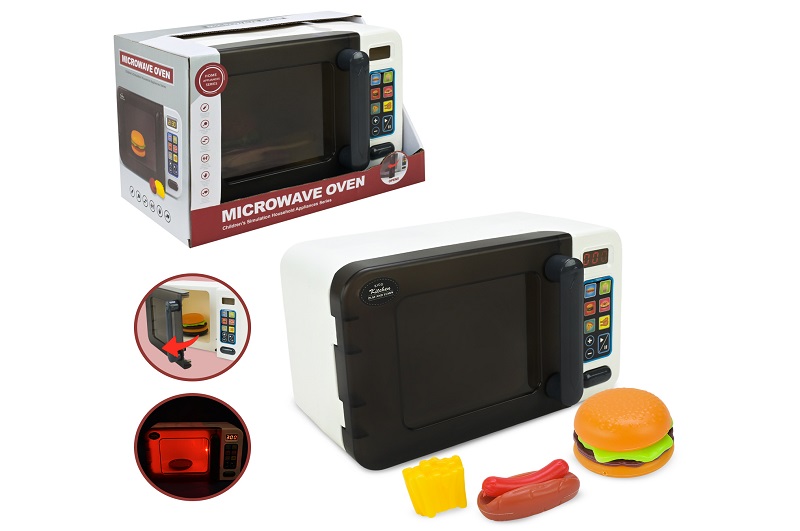 Побутова техніка арт. 998-3L (18шт)  батар. мікрохвильова піч, світло, рух короб. 29*17*19