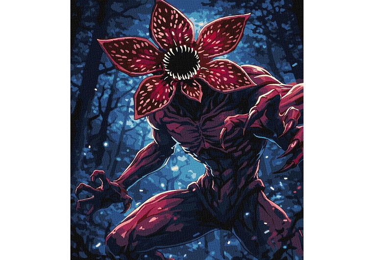 Картина по номерах Монстр з фарбами металік extra" 40х50см  KHO5223"