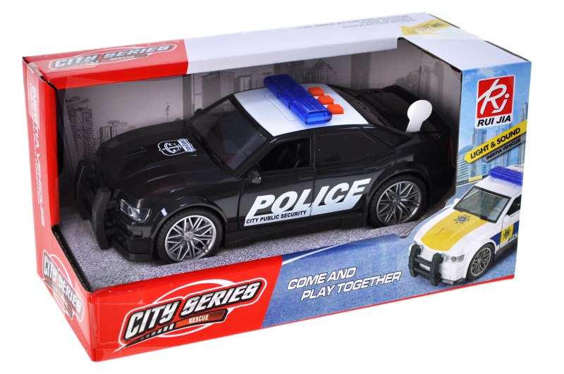 Машина інерційна RJ9821B Поліція" озвучена, зі світлом, в коробці р.22x10x11,8 см YG Toys"