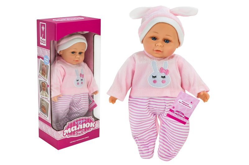 Пупс Чудо Малюк" арт. PL-525-106 (12шт)  батар. розмовляє ураїнською, співає пісеньку короб. 15*10*"