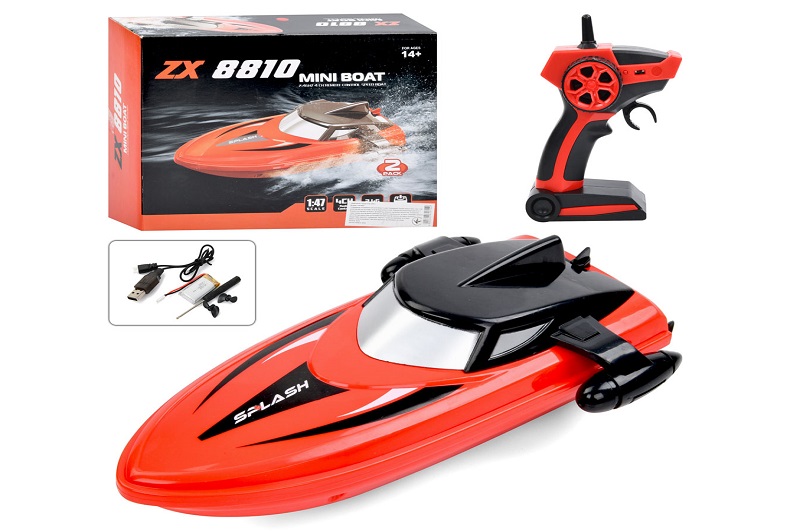 Катер ZX8810 (12шт) р/к2,5G, акум, 24см, 1:47, USBзарядне, в кор-ці, 27,5-23-8см