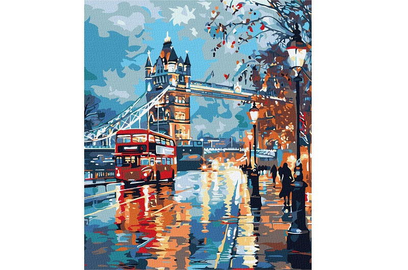 Картина по номерах Дощовитий мрійний Лондон" 30х40см  KHO6430"