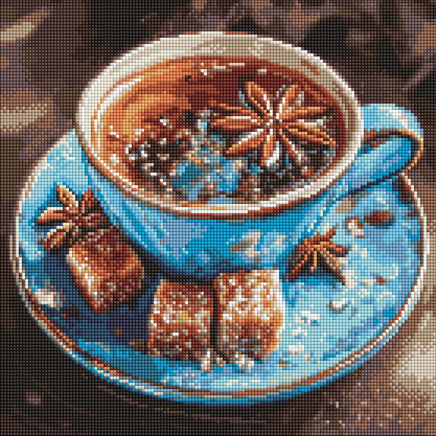 Набір з алмазною мозаїкою Чай з анісом" 40х40см  AMO20103"