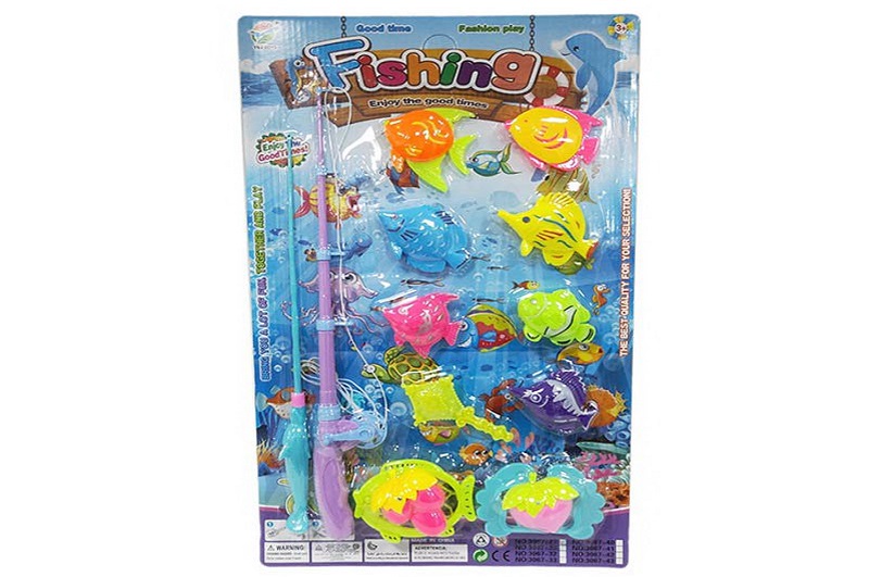 Рибалка арт. 3067-27 (132шт) 2 види мікс, 2 вудки, 8 рибки,  планшет 49*4,5*29см.