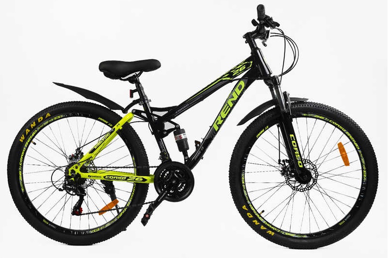 Велосипед Спортивний Corso 26 дюймів "Rend" RD-14196 (1) рама металева 15’’, Shimano 21 швидкість,"