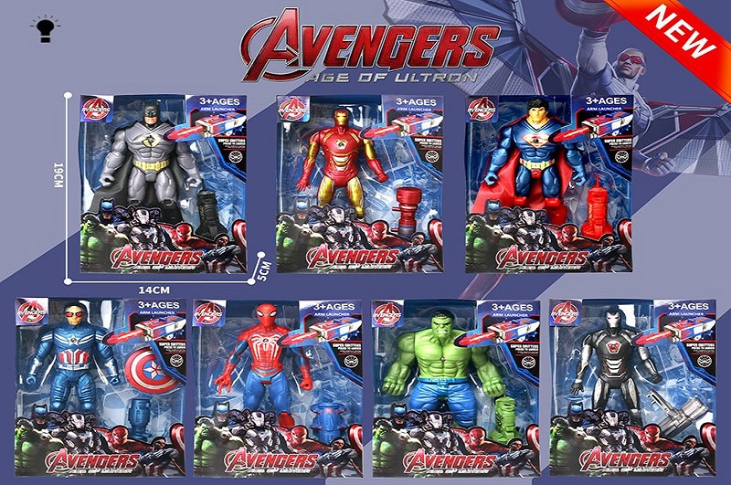 Герої арт. 3099-17 (216шт) батар. 7видів,  короб. 19*14*5см