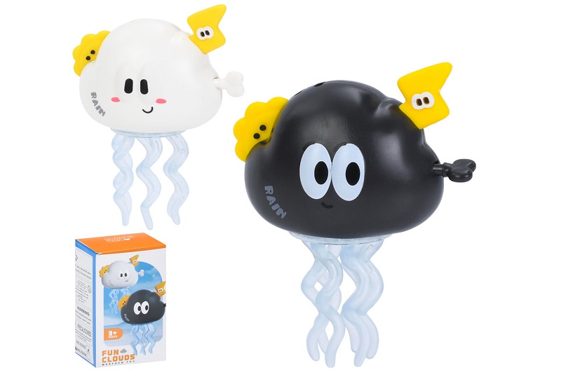 Іграшка V2505-6 (48шт) заводна, хмаринка, 10см, танцює, 2 кольори, в кор-ці, 6-11-5см