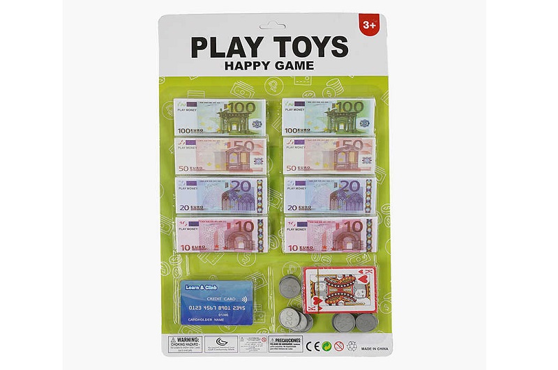 Гроші 929-082 A (144/2) банкноти, монети, картка, гральні карти, на листі