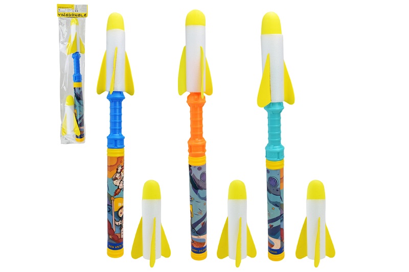 Гра запускачка арт. JZ7904 (144шт/2)  61 см,2 ракети у комплекті, пакет