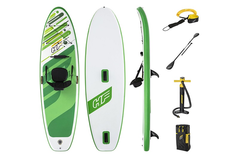 BW SUP-борд 65310 (1шт) 340-89-15см, дошка, ручний насос, підставка для ніг, сидіння, рюкзак, рем.