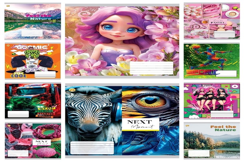 Зошит 18 арк. клітинка Люкс ТЕ11225 Мікс 1, 20/480 10к. ТЕ11225 УПАК20шт