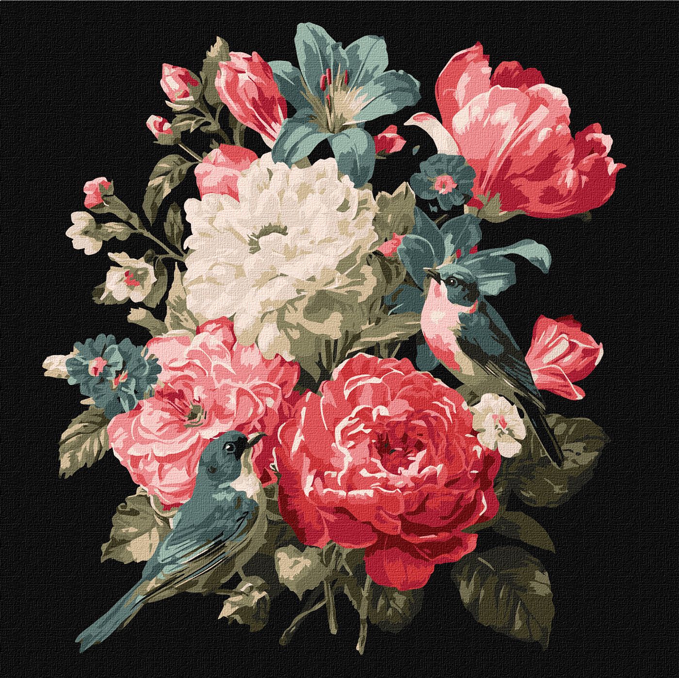 Картина по номерах Букет життя" 30х30см  KHO5181"