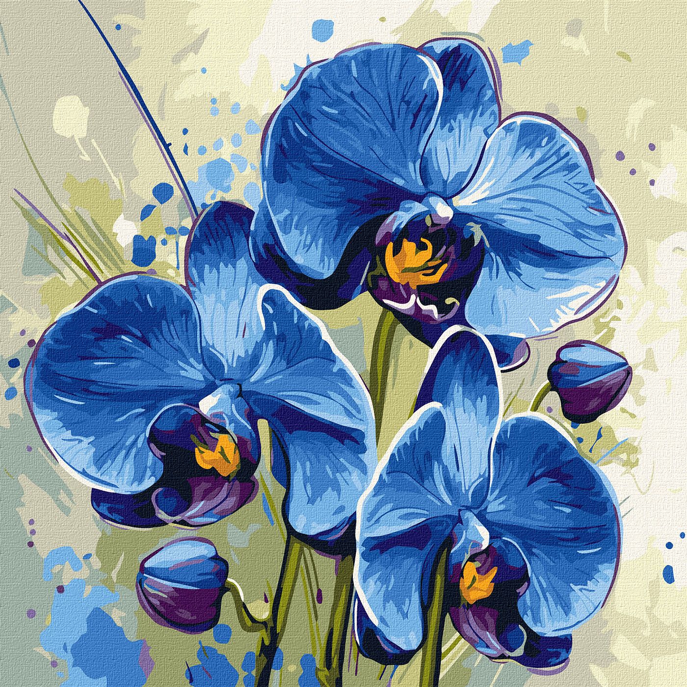 Картина по номерах Ніжна орхідея" 40х40см  KHO3344"