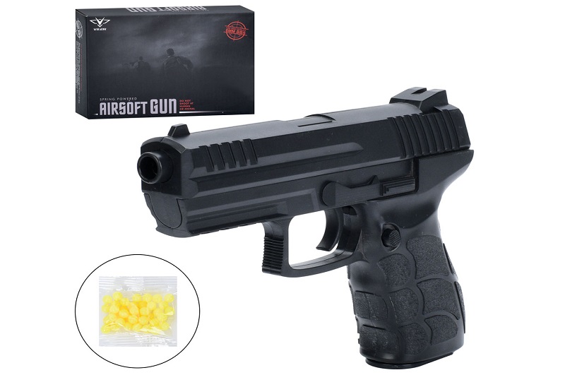 Пістолет V312 (60шт) 19,5см, пластикові кулі, в кор-ці, 20-14-4,5см