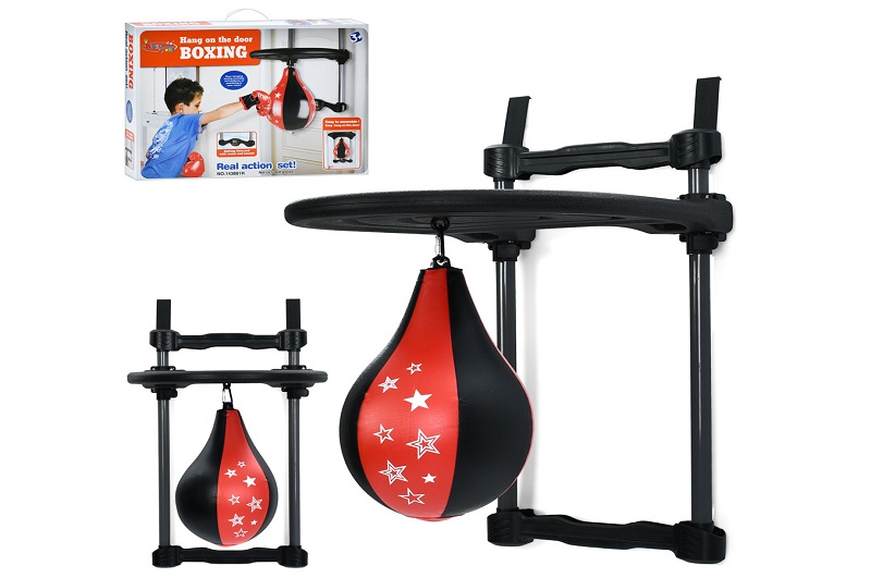 Боксерський набір MR 1541 (6шт) груша 20,5см, настінна, 40-66-47см, кріплення, в кор-ці, 58-418,5см