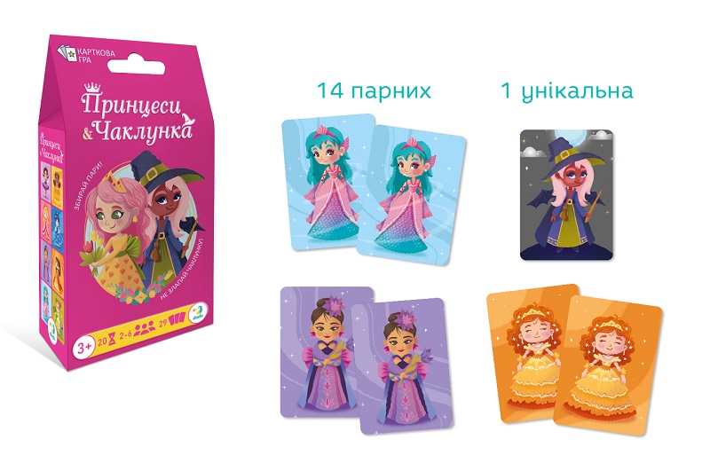 Карткова гра «Принцеси та Чаклунка»  До301234