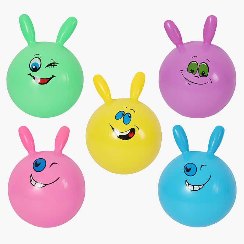 М`яч для фітнесу C 74524 (80) діаметр 30 см, висота з вушками 40 см, у пакеті, МІКС