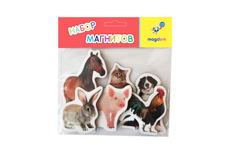 Набір магнітів (6шт) Тварини Ферма фото ML4032-24M